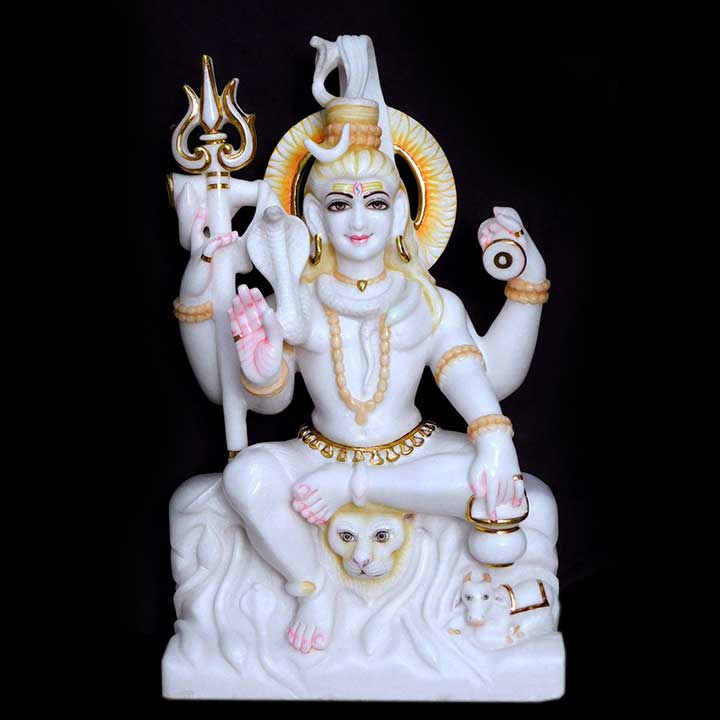 Idol of Lord Shiva seated in deep meditation exclusively designed by Himani 