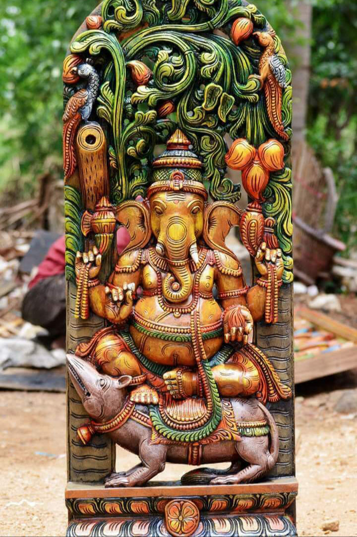 Buy online wooden Lord Ganesha Statue and bring positive energy and success into your home.