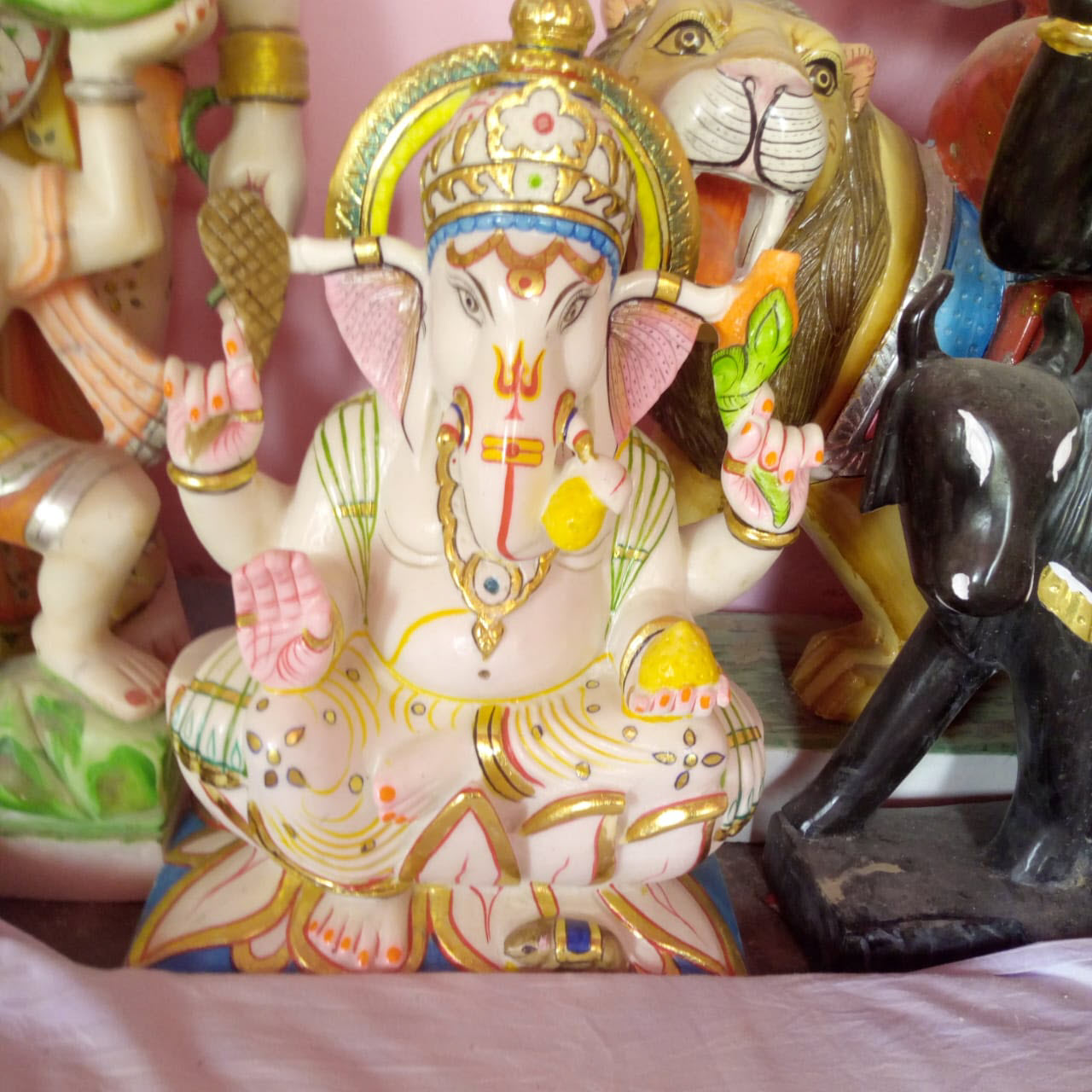 Lord Ganesha Marble Idol Statue