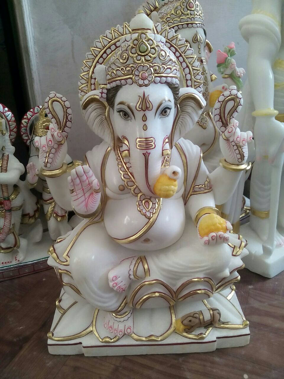 Lord Ganesha Marble Idol Statue