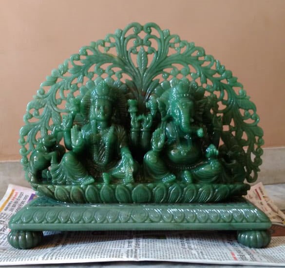 Precious Gemstone Ganesha Idols