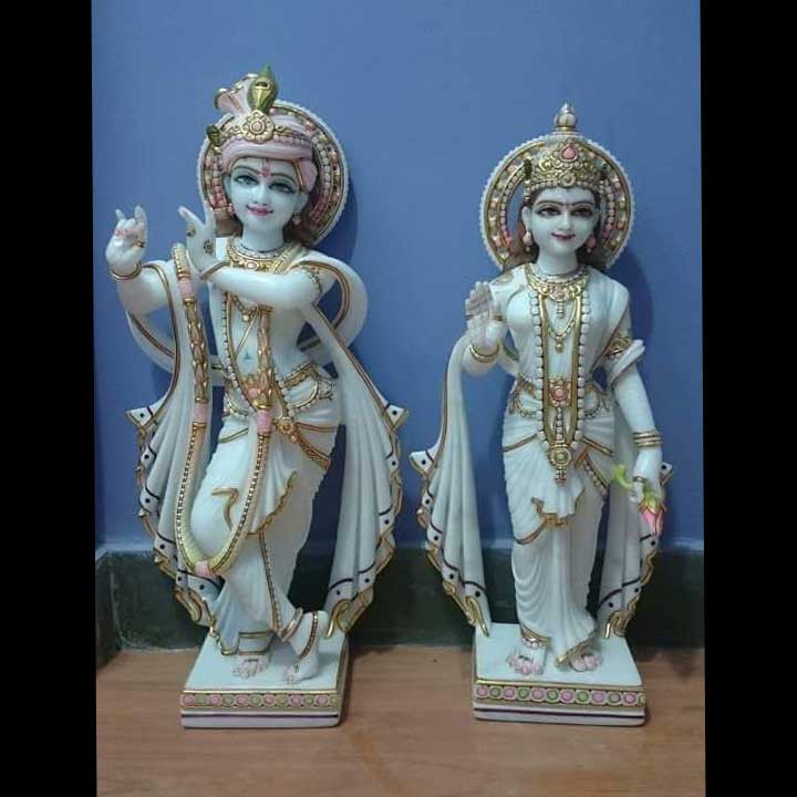 Marble Radha Krishna Murti