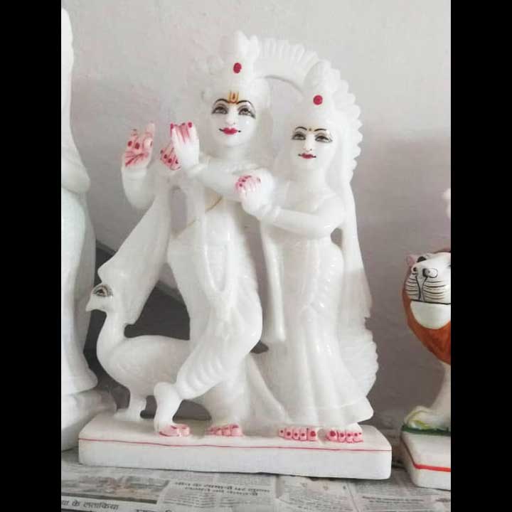 Marble Radha Krishna Murti