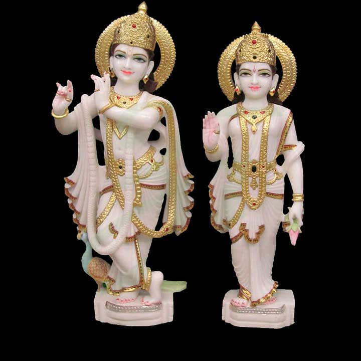 Marble Radha Krishna Murti